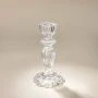 Подсвечник 8,2*8,2*15,5см стекло Ice (24)