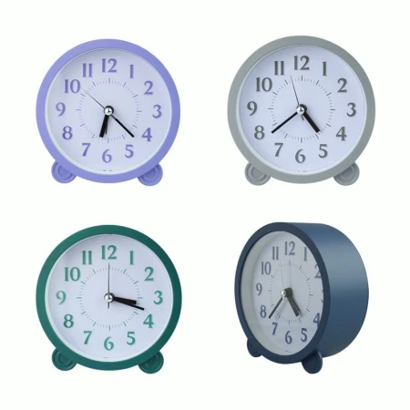Будильник 10,8см пластик 4 цвета JC-16150 (100)