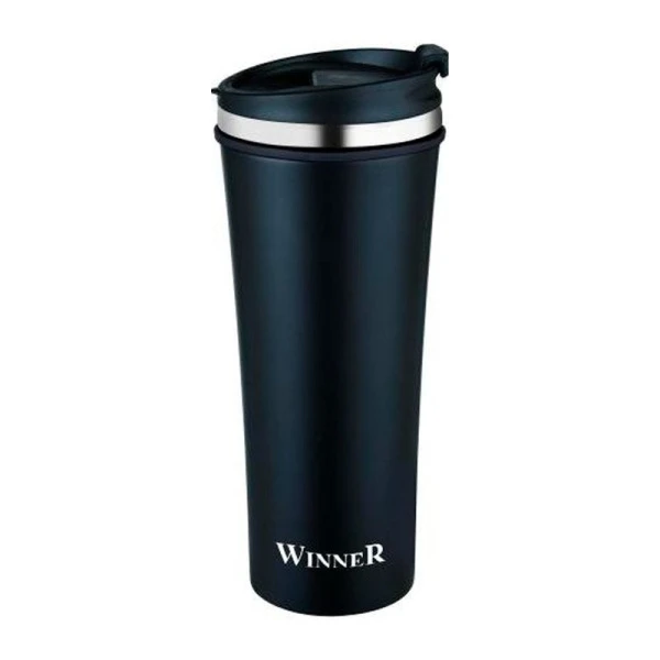Термокружка 420мл нерж.сталь WR-8204 BLACK CLASSIC