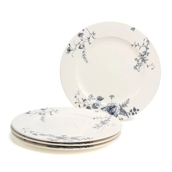 Тарелка мелкая 27см фарфор Blue Garden обеденная (4/24)