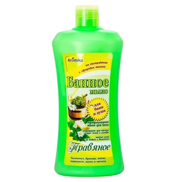 Мыло жидкое банное 800мл Травяное (12)