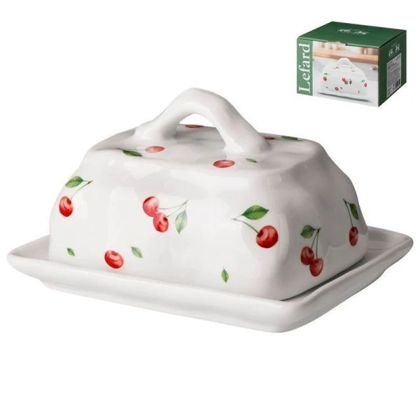 Масленка 17,5*12,5*9,5см керамика CHERRY (24)