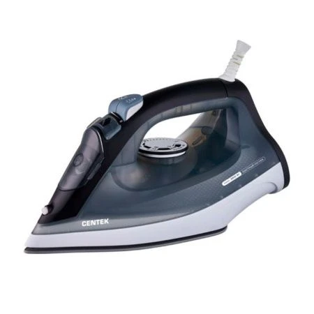 Утюг пластик Centek CT-2307 черно-белый 2800Вт 320мл, керам.подошва, верт.отпаривание (6)