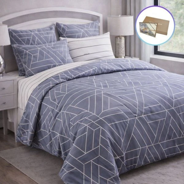 КПБ 2сп сатин с европростыней (под.180*215+/-3, пр.230*250+/-3, нав.70*70*2) №15