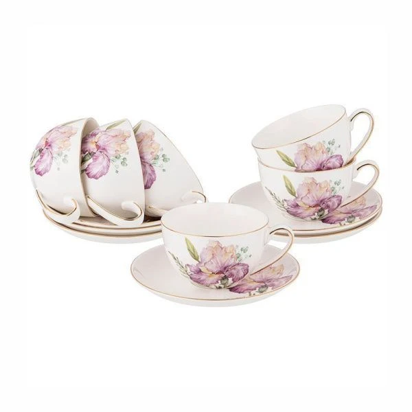 Чайный набор 12пр фарфор ИРИС на 6 персон 280мл (8)