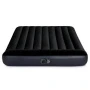 Матрас надувной двухместный флок ПВХ 203*152*25см с подголовником, встр.насосом 220В, до 272кг (3)