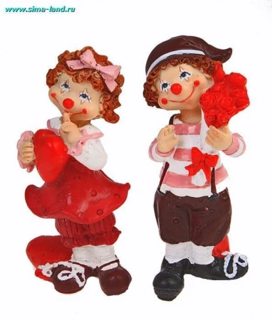 яяяФигурка Клоун Валентинка 11*5*5см 459968