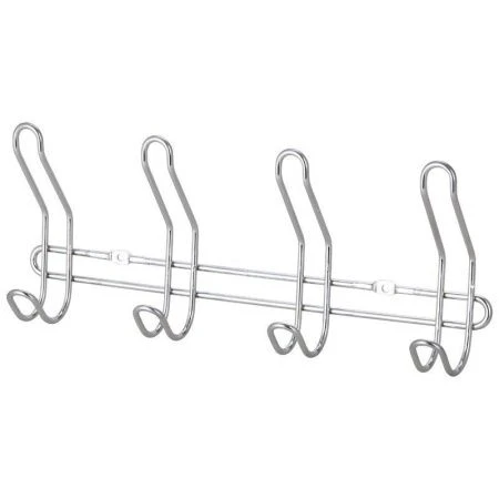Вешалка 4 крючка 31,5*13*5см хром W4048