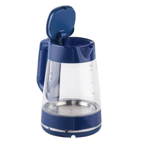 Чайник электрический 1,7л стекло Centek CT-1014 синий 2200Вт , LED-подсветка, STRIX контроллер (6)