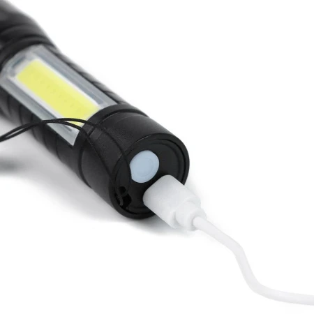 Фонарь ручной аккумуляторный, 5 Вт, 500 мАч, 200 лм, 3 режима, 9.5*2.5см