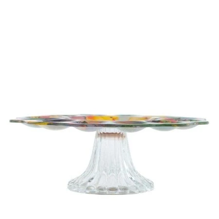 Подставка для яиц и кулича на ножке стекло 24*23,5*8см (4)