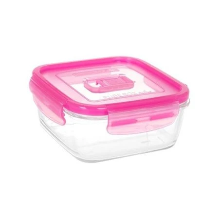 Контейнер пищевой 1,97л стекло EN UN BOX RASPBERRY пласт.крышка прямоугольный Q5369 (12)