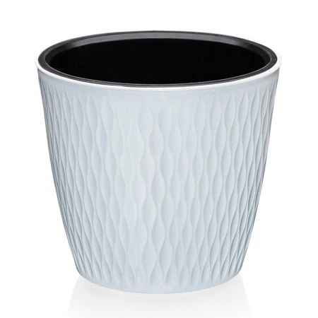 Кашпо 2,3л пластик Kerama белый (36)