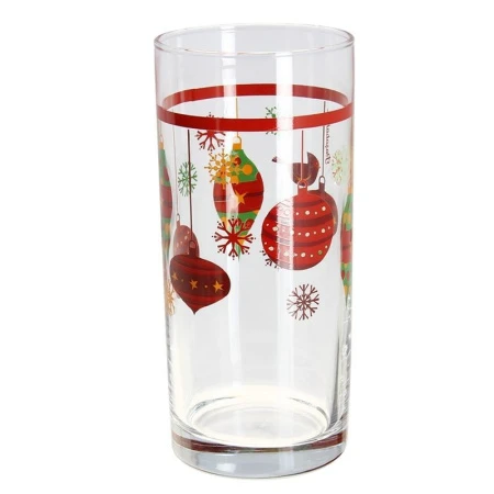 Стакан 290мл стекло ИСТАНБУЛ КРИСМАС ТОЙЗ 5 цветов 42402SLBD11 (12)
