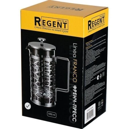 Френч-пресс 1000мл нерж.сталь/стекло Franco (12)