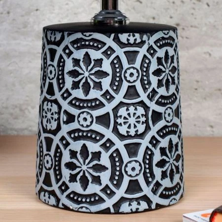 Лампа настольная с абажуром керамика 34см YM210322 (24)