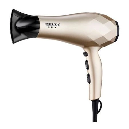 Фен DELTA LUX DL-0941 черно-золотой 2200Вт, турмалиновая ионизация (12)