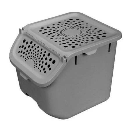 Контейнер для овощей 11,3л 275*240*240мм пластик серый (6)