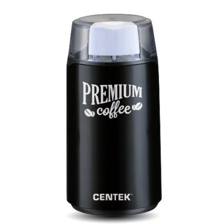 Кофемолка электрическая пластик Centek CT-1360 черная 250Вт, вместим. 45г (5 чашек) (12) Кофемолка электрическая пластик Centek CT-1360 черная 250Вт, вместим. 45г (5 чашек) (12)