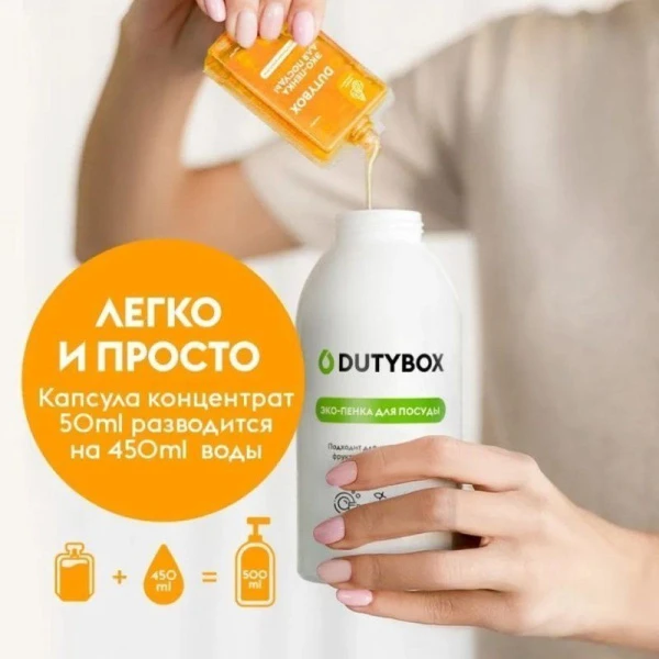 Концентрат Средство для мытья посуды Инжир и мелисса 50 мл DutyBox DISHES (5)