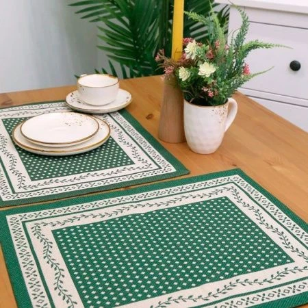Салфетки новогодние набор 2шт 35*45см гобелен НИДЕРЛАНДЫ зеленый
