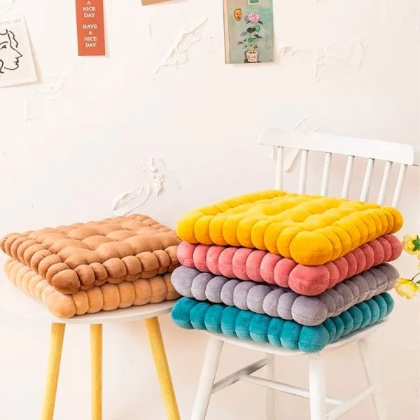 Подушка декоративная 40*40см микрофибра коричневая JC-17867 (100)