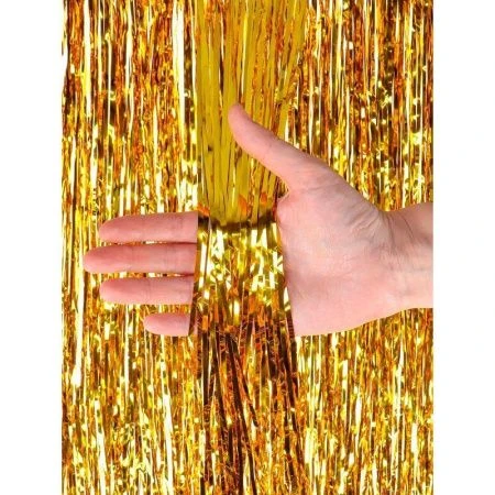 Дождик на елку 1,5*10см Волшебство, золотой НУ-5497