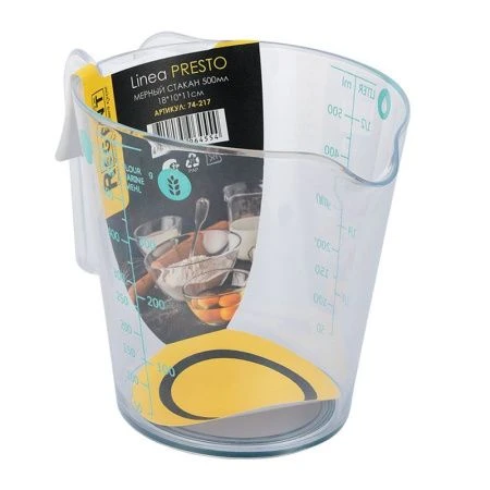 Стакан мерный 500мл 18*10*11см пластик (60)