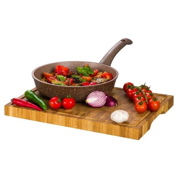 Сковорода 26см алюминий АП ГРАНИТ глубокая с несъемной ручкой коричневая Dariis Duo-110 (10)