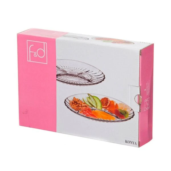 Менажница набор 2шт 26*18,5см стекло КОНИЯ 54912BBFD (12)