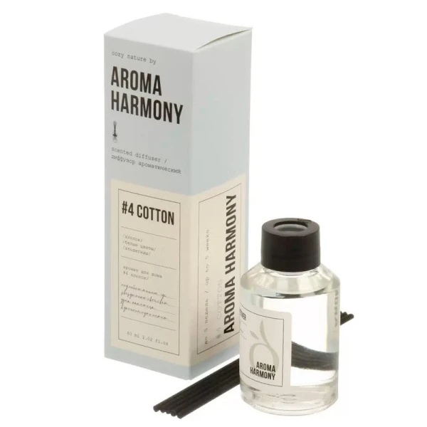 Аромадиффузор 60мл Aroma Harmony №4 Cotton ZL0020 (10) Аромадиффузор 60мл Aroma Harmony №4 Cotton ZL0020 (10)