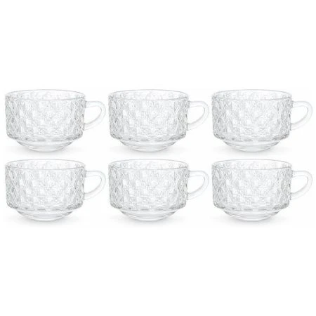 Чашки чайные набор 6шт 250мл 9*7см стекло (12)