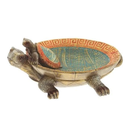 яяяБлюдо полимер.материал 22*16*10см Черепахи (24)