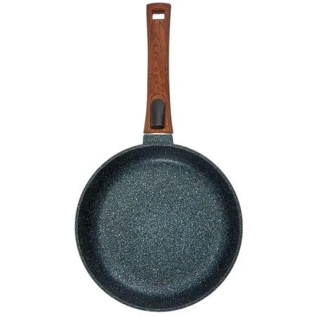 Сковорода-сотейник 22см алюминий АП МЕГАЛИТ 18 стекл.крышка съем.ручка soft-touch Гранит (6)