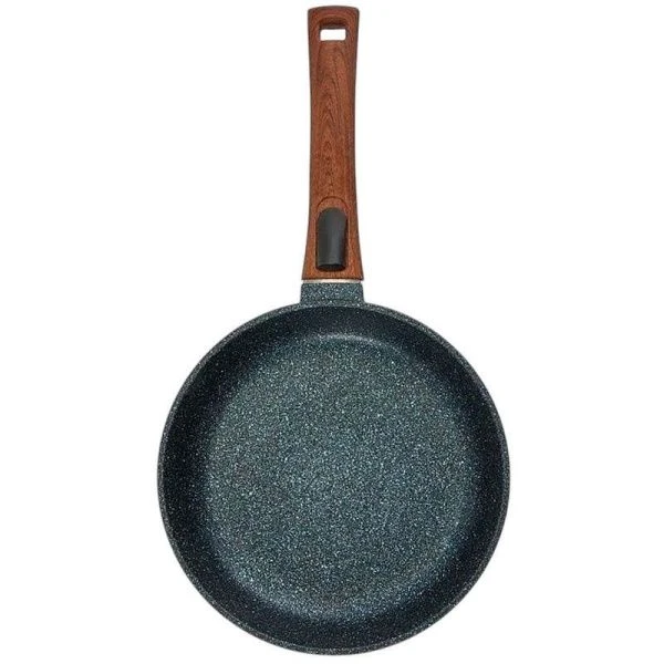 Сковорода-сотейник 22см алюминий АП МЕГАЛИТ 18 стекл.крышка съем.ручка soft-touch Гранит (6)