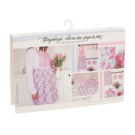 яяяНабор для творчества текстиль Декор кухонный Цветочный фартучек 13,8*21см