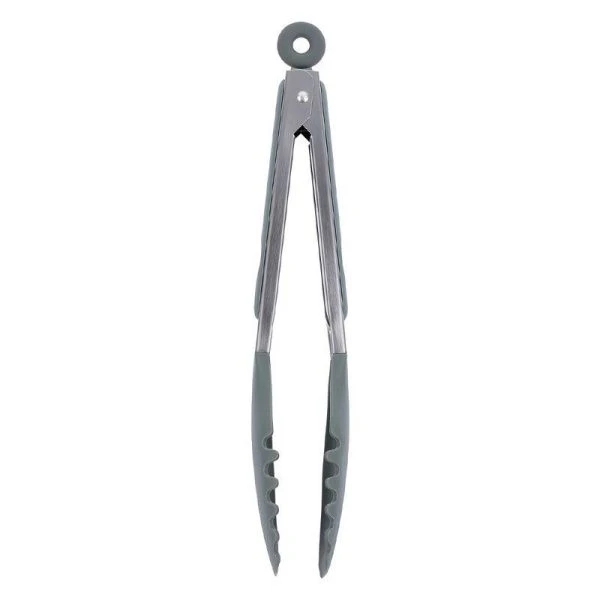 Щипцы кулинарные 28,7*4,5см силикон Silicone с мет.ручками 79-031 (100)