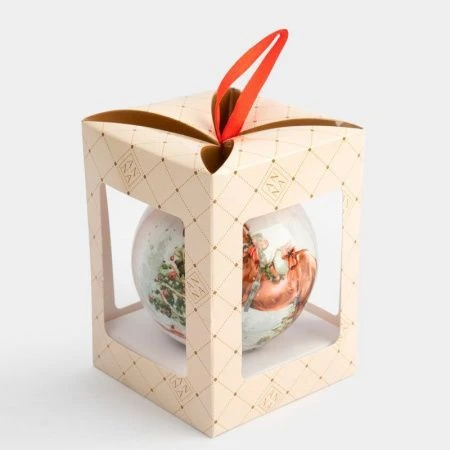 Игрушка новогодняя Шар 7см пенопласт Лошадка Bright horse ANLAF-XSR29034