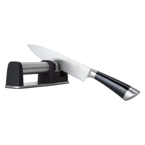 Ножеточка настольная двухзонная пластик/нерж.сталь COOLINAR (24/48) Ножеточка настольная двухзонная пластик/нерж.сталь COOLINAR (24/48)