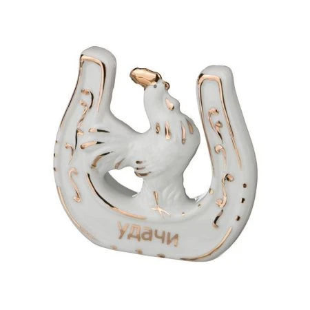 Подкова ПЕТУХ 8*8*2см фарфор