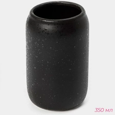 Набор для ванной "Венера", 3 предмета (мыльница, дозатор для мыла, стакан), цвет черный 4481949