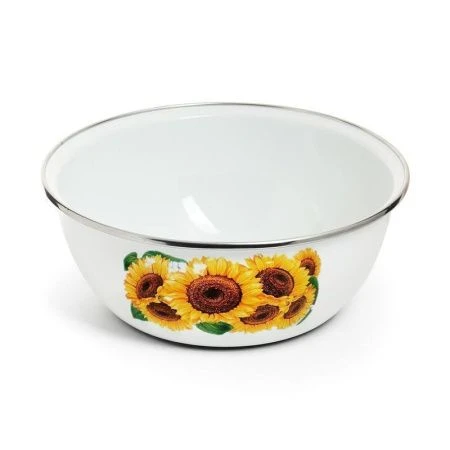 Миска 2,5л эмаль ПОДСОЛНУХИ (14)