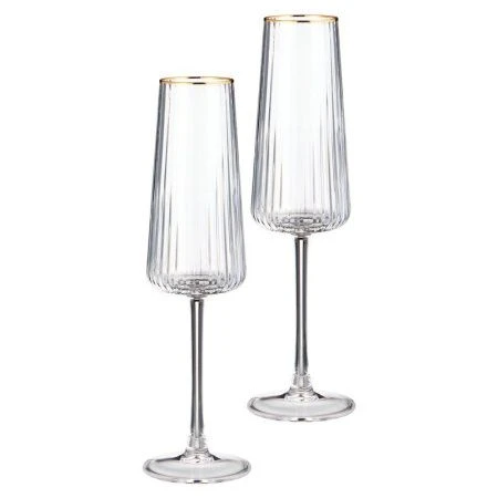 Бокалы для шампанского набор 2шт 250мл стекло Perfo (12)