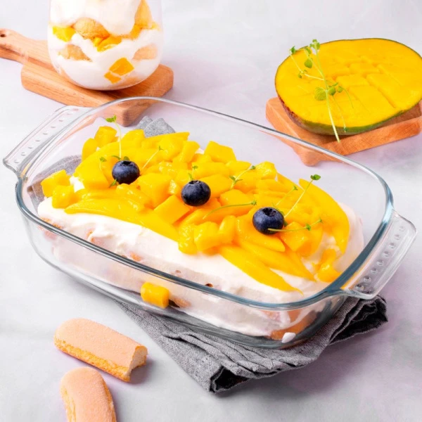 Форма для запекания 700мл 22*14*5см стекло с ручкой прямоугольная ТМ Appetite