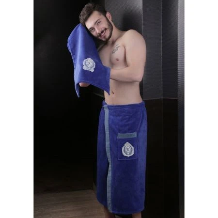 Набор для сауны мужской велюр 2пр Karna KORAL (Парламент)