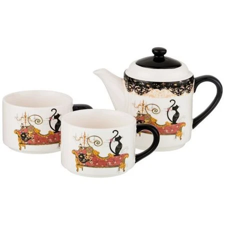 Чайный набор 3пр (чайник 400мл, чашка 200мл, блюдце) ГРАЦИЯ (16)