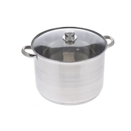 Кастрюля 6л нерж.сталь со стекл.крышкой 22*17см арт.5402 (4)