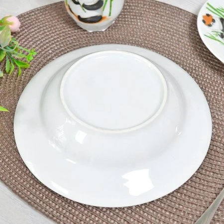 Тарелка детская глубокая 200мм фарфор КРОХА Панда Идиллия (20)