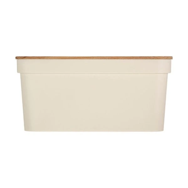 Хлебница 7,5л 325*214*145мм пластик Sugar&Spice Rosemary с деревянной крышкой (4)