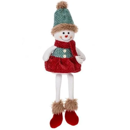 Игрушка мягкая Снеговик L17 W11 H53/29 см, 2в.